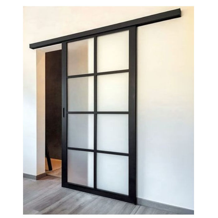 Customized Affordable Steel Sliding Glass Barn Door